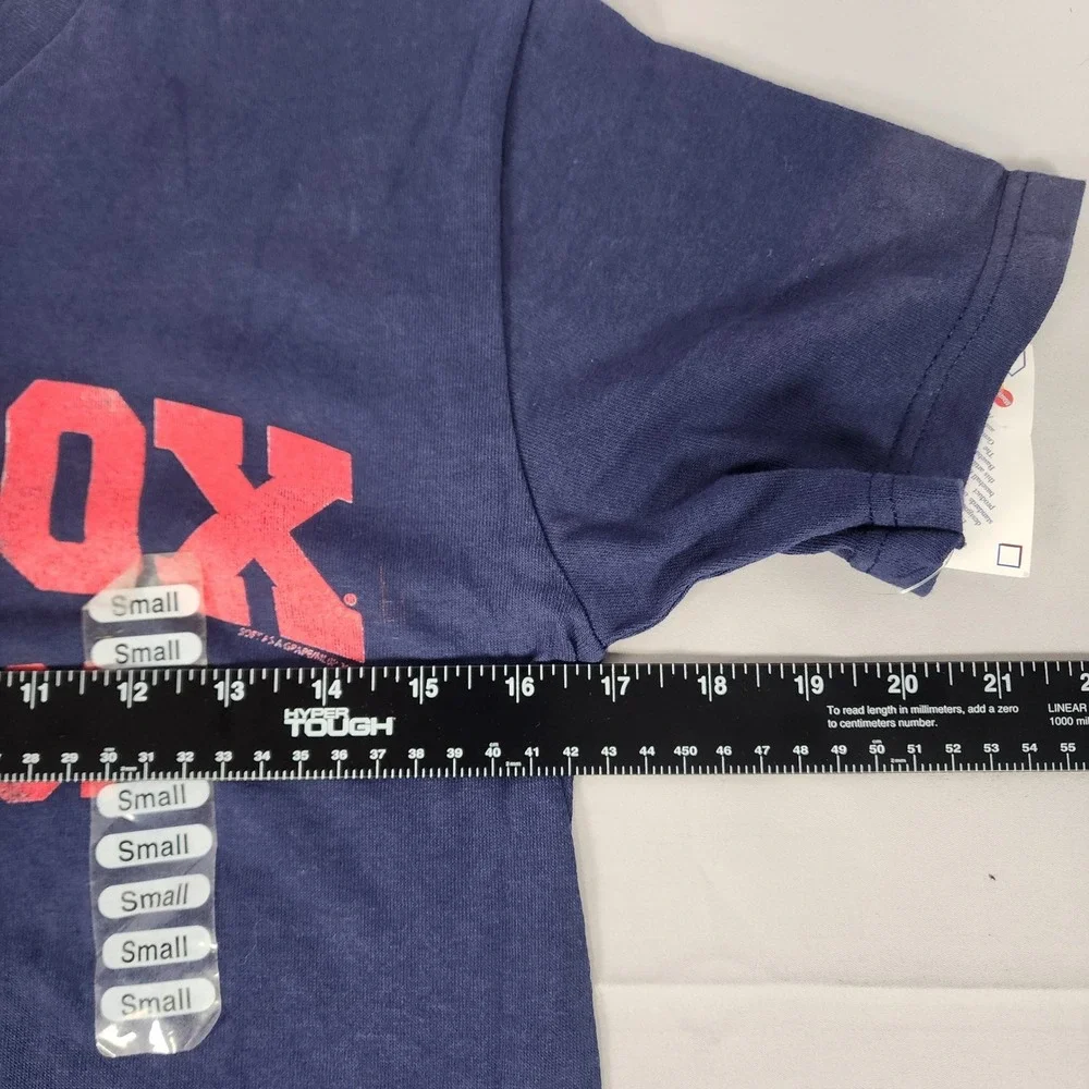 Soft As A Grape Boston Red Sox T-Shirt Mens Small Navy Blue MLB 1901 Graphic NWT
